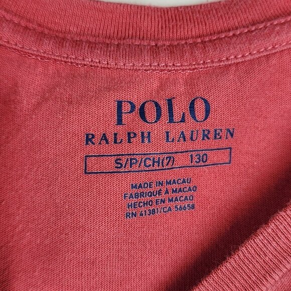 Bundle of 2 Polo Ralph Lauren t-shirt dresses sz 7 girls Bear applique - Picture 4 of 13